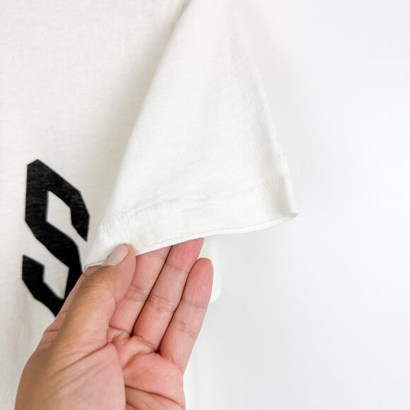 ANINE BING Lili Tee University Paris Cotton Shirt White - S - Picture 3 of 8